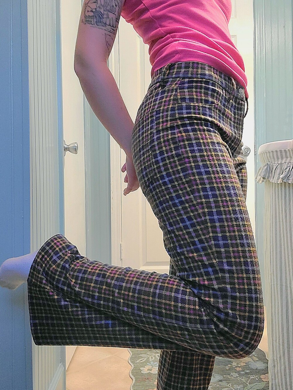 plaid pants